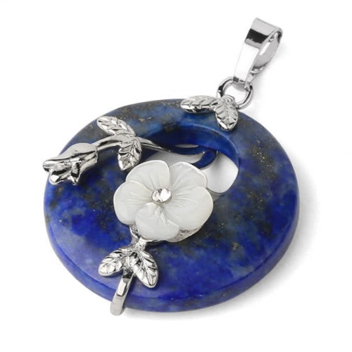 Various Crystal Amethyst Green Aventurine Flower Necklace Various Crystal Amethyst Green Aventurine Flower Necklace