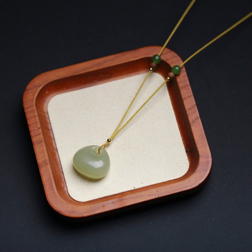 Hetian Jade Small Bag Prosperity String Necklace Pendant Hetian Jade Small Bag Prosperity String Necklace Pendant