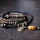 Ebony Dzi Bead Peace Couple Bracelet Necklace Ebony Dzi Bead Peace Couple Bracelet Necklace