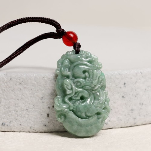 Natural Jade 12 Chinese Zodiac Prosperity Necklace Natural Jade 12 Chinese Zodiac Prosperity Necklace