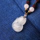 Chalcedony Fox Crystal Harmony Necklace Chalcedony Fox Crystal Harmony Necklace