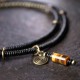 Ebony Dzi Bead Peace Couple Bracelet Necklace Ebony Dzi Bead Peace Couple Bracelet Necklace