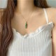 White Jade Bamboo Luck Necklace Pendant White Jade Bamboo Luck Necklace Pendant