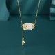 925 Silver Hetian White Jade Bamboo Leaf Necklace 925 Silver Hetian White Jade Bamboo Leaf Necklace