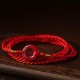 Natural Cinnabar Peace Buckle Blessing Belly Chain Natural Cinnabar Peace Buckle Blessing Belly Chain