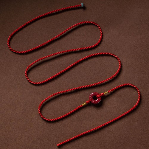 Natural Cinnabar Peace Buckle Blessing Belly Chain Natural Cinnabar Peace Buckle Blessing Belly Chain