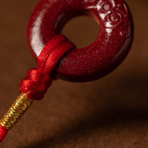Natural Cinnabar Peace Buckle Blessing Belly Chain Natural Cinnabar Peace Buckle Blessing Belly Chain