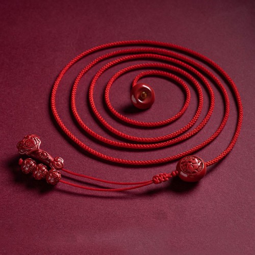 Cinnabar Zodiac Ruyi Fu Lotus Blessing Belly Chain Cinnabar Zodiac Ruyi Fu Lotus Blessing Belly Chain