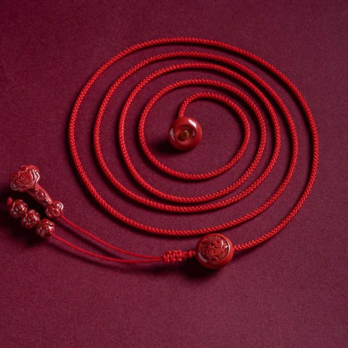 Cinnabar Zodiac Ruyi Fu Lotus Blessing Belly Chain Cinnabar Zodiac Ruyi Fu Lotus Blessing Belly Chain