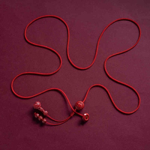Cinnabar Zodiac Ruyi Fu Lotus Blessing Belly Chain Cinnabar Zodiac Ruyi Fu Lotus Blessing Belly Chain