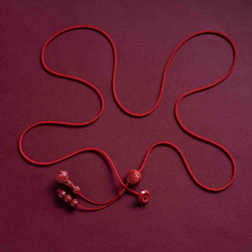 Cinnabar Zodiac Ruyi Fu Lotus Blessing Belly Chain Cinnabar Zodiac Ruyi Fu Lotus Blessing Belly Chain