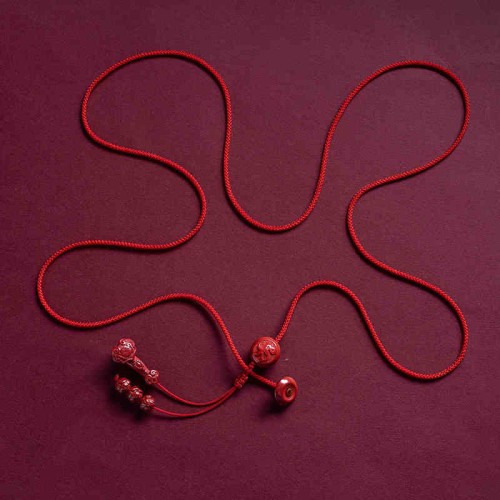 Cinnabar Zodiac Ruyi Fu Lotus Blessing Belly Chain Cinnabar Zodiac Ruyi Fu Lotus Blessing Belly Chain