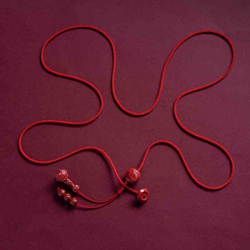 Cinnabar Zodiac Ruyi Fu Lotus Blessing Belly Chain Cinnabar Zodiac Ruyi Fu Lotus Blessing Belly Chain
