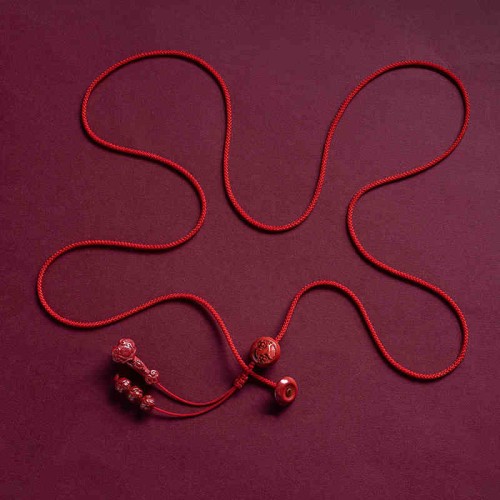 Cinnabar Zodiac Ruyi Fu Lotus Blessing Belly Chain Cinnabar Zodiac Ruyi Fu Lotus Blessing Belly Chain