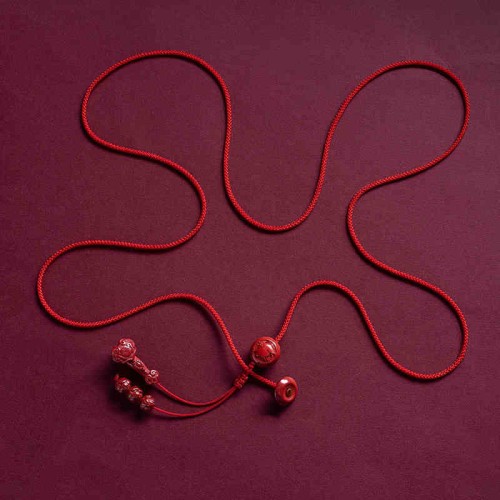 Cinnabar Zodiac Ruyi Fu Lotus Blessing Belly Chain Cinnabar Zodiac Ruyi Fu Lotus Blessing Belly Chain