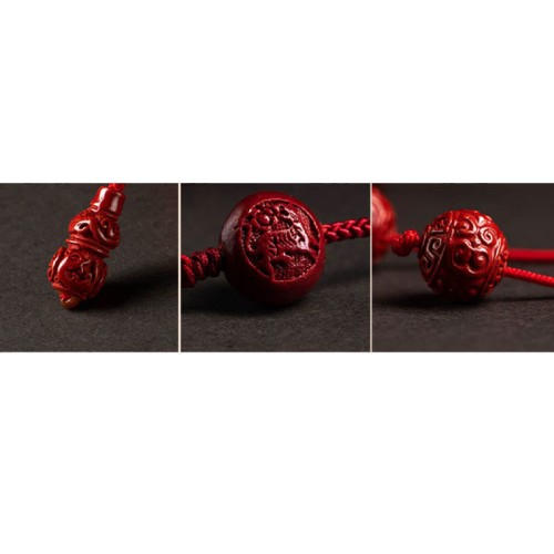 Natural Cinnabar Zodiac Gourd Blessing Belly Chain Natural Cinnabar Zodiac Gourd Blessing Belly Chain