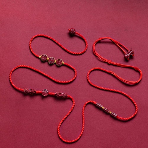 Natural Cinnabar PiXiu Blessing Belly Chain Natural Cinnabar PiXiu Blessing Belly Chain