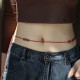 Natural Cinnabar PiXiu Blessing Belly Chain Natural Cinnabar PiXiu Blessing Belly Chain