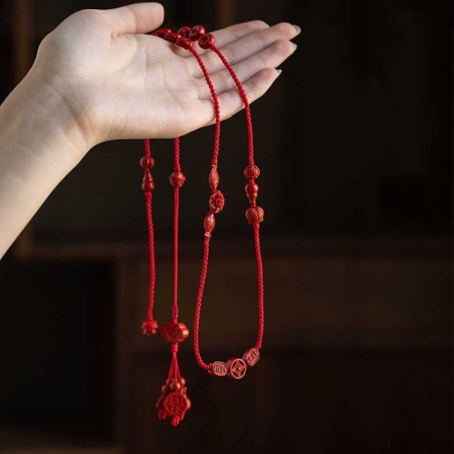 Natural Cinnabar Calm Blessing Belly Chain Natural Cinnabar Calm Blessing Belly Chain