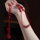 Natural Cinnabar Calm Blessing Belly Chain Natural Cinnabar Calm Blessing Belly Chain