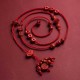 Natural Cinnabar Calm Blessing Belly Chain Natural Cinnabar Calm Blessing Belly Chain