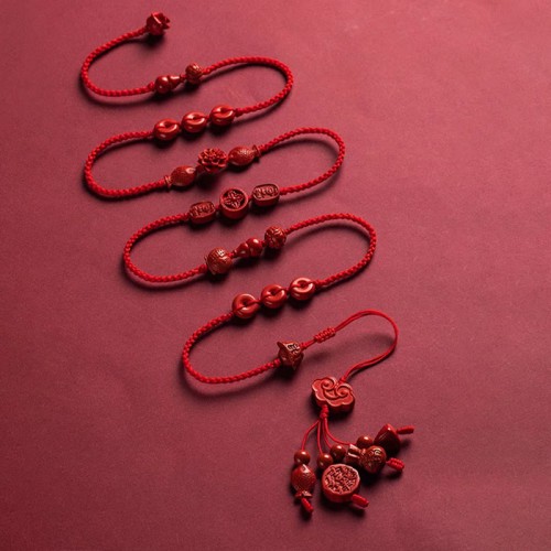 Natural Cinnabar Calm Blessing Belly Chain Natural Cinnabar Calm Blessing Belly Chain