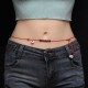 Zodiac Garnet Peace Buckle Blessing Belly Chain Zodiac Garnet Peace Buckle Blessing Belly Chain