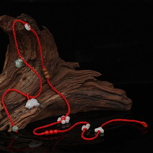 Zodiac Peach Wood Blessing Belly Chain Zodiac Peach Wood Blessing Belly Chain