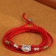 999 Silver Blessing Red String Belly Chain 999 Silver Blessing Red String Belly Chain