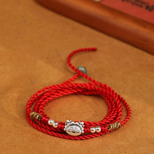999 Silver Blessing Red String Belly Chain 999 Silver Blessing Red String Belly Chain