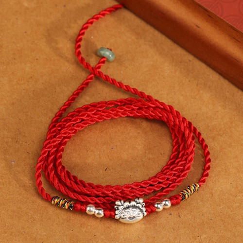 999 Silver Blessing Red String Belly Chain 999 Silver Blessing Red String Belly Chain