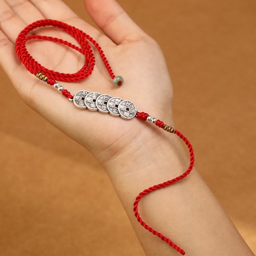 999 Silver Blessing Red String Belly Chain 999 Silver Blessing Red String Belly Chain