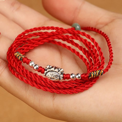 999 Silver Blessing Red String Belly Chain 999 Silver Blessing Red String Belly Chain