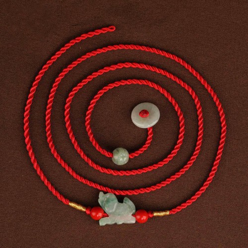Jade Peace Buckle Blessing Belly Chain