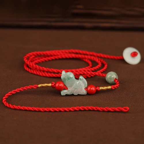 Jade Peace Buckle Blessing Belly Chain