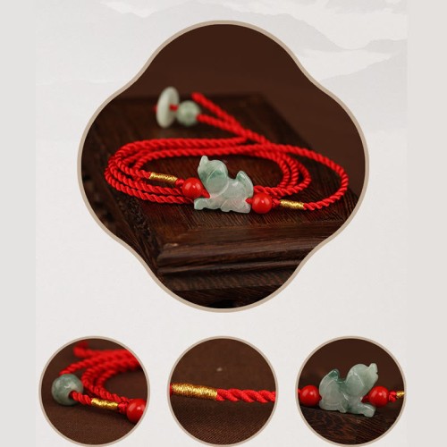 Jade Peace Buckle Blessing Belly Chain