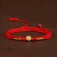 Buddha Stone 999 Gold Red String Belly Chain