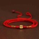 Buddha Stone 999 Gold Red String Belly Chain