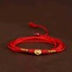 Buddha Stone 999 Gold Red String Belly Chain