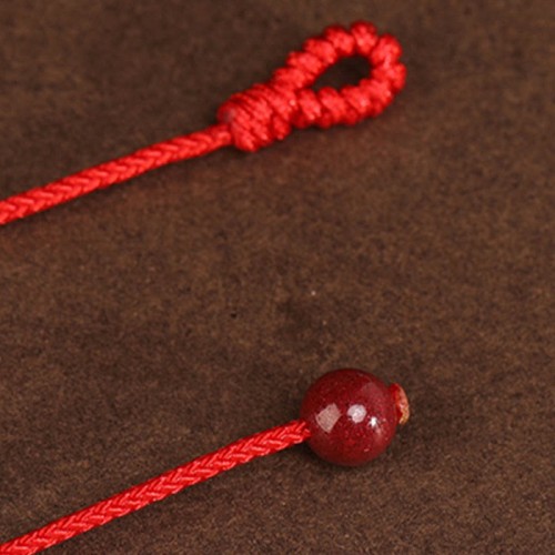 Buddha Stone 999 Gold Red String Belly Chain