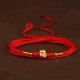Buddha Stone 999 Gold Red String Belly Chain