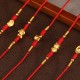 Buddha Stone 999 Gold Red String Belly Chain