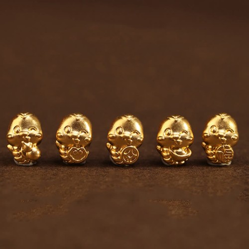 999 Gold Ingot Ruyi Gourd Snake Blessing Belly Chain 999 Gold Ingot Ruyi Gourd Snake Blessing Belly Chain