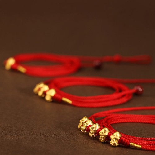 999 Gold Ingot Ruyi Gourd Snake Blessing Belly Chain 999 Gold Ingot Ruyi Gourd Snake Blessing Belly Chain