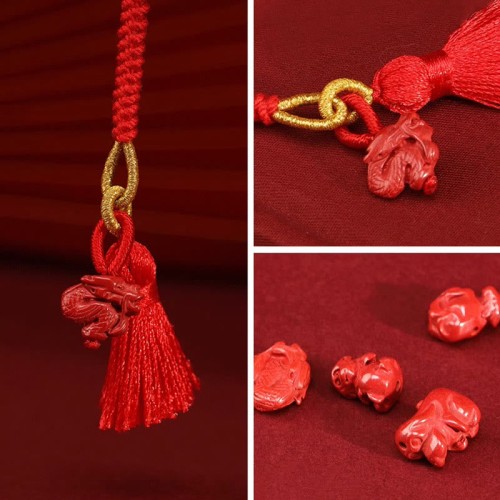 Natural Cinnabar Dragon Blessing Belly Chain Natural Cinnabar Dragon Blessing Belly Chain