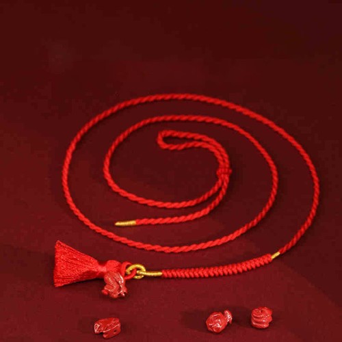 Natural Cinnabar Dragon Blessing Belly Chain Natural Cinnabar Dragon Blessing Belly Chain