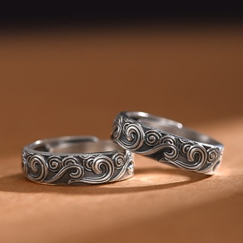 Tibetan Om Mani Padme Hum Peace Adjustable Ring