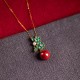 925 Silver Plated Cinnabar Pearl Flower Blessing Set 925 Silver Plated Cinnabar Pearl Flower Blessing Set
