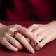Garnet Cinnabar PiXiu Om Mani Padme Hum Protection Ring