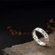 Tibetan Om Mani Padme Hum Peace Hollow Ring Tibetan Om Mani Padme Hum Peace Hollow Ring
